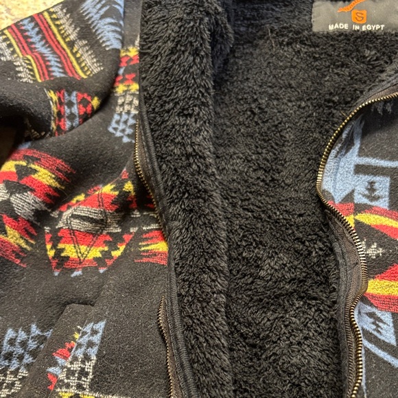 Native Black and Multicolor Patterned Jacket - Picture 3 of 6